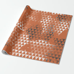 Seamless pattern with triangles wrapping paper