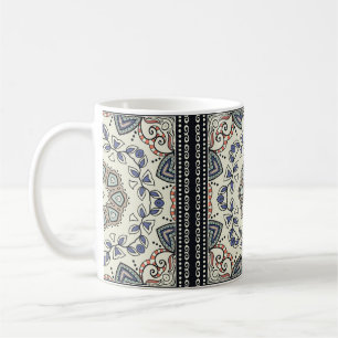 Seamless pattern with tribal ethnic mandala coffee mug