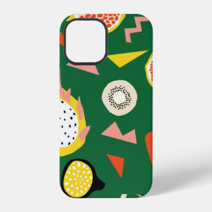 Seamless pattern with tropical fruits iPhone 12 case