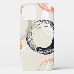 Seamless pattern with watercolor circles iPhone 12 case