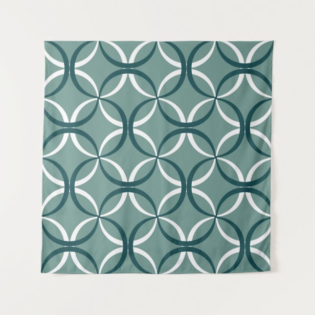 Seamless pattern with wavy lines tapestry (Front)