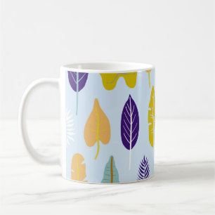 Seamless pattern with wild tropical rainforest pla coffee mug