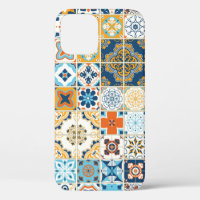 Seamless pattern with with Portuguese tiles. illus