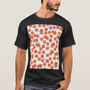 Seamless peach fruits, summer pattern. T-Shirt