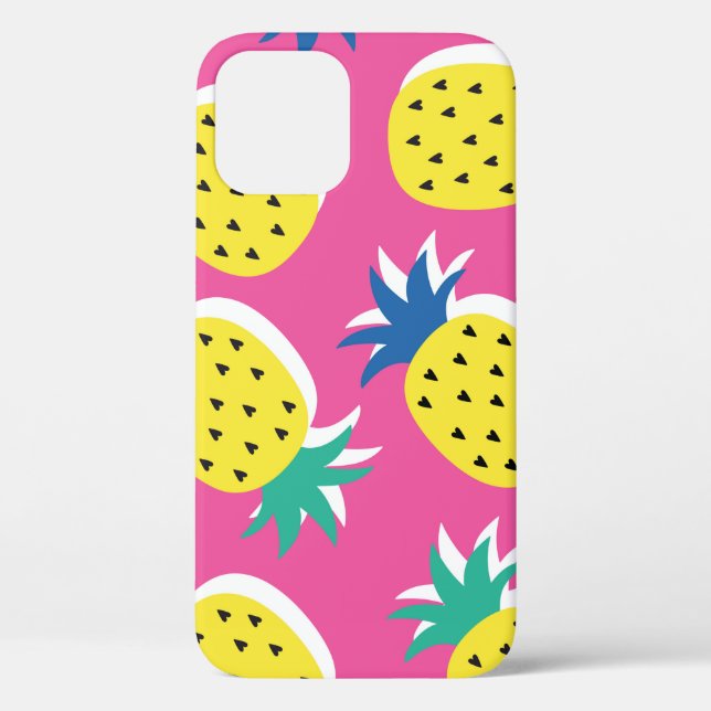  seamless pineapple fruit crazy colours pattern. C Case-Mate iPhone Case (Back)