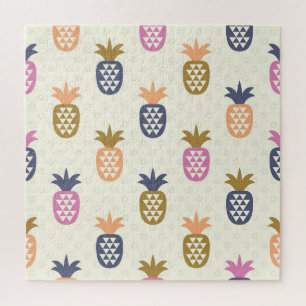 Seamless Pineapples Vintage Pattern Design Jigsaw Puzzle