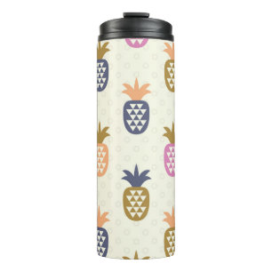 Seamless Pineapples Vintage Pattern Design Thermal Tumbler