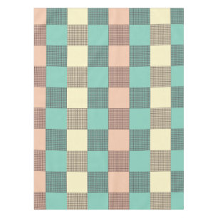 Seamless plaid pattern tablecloth