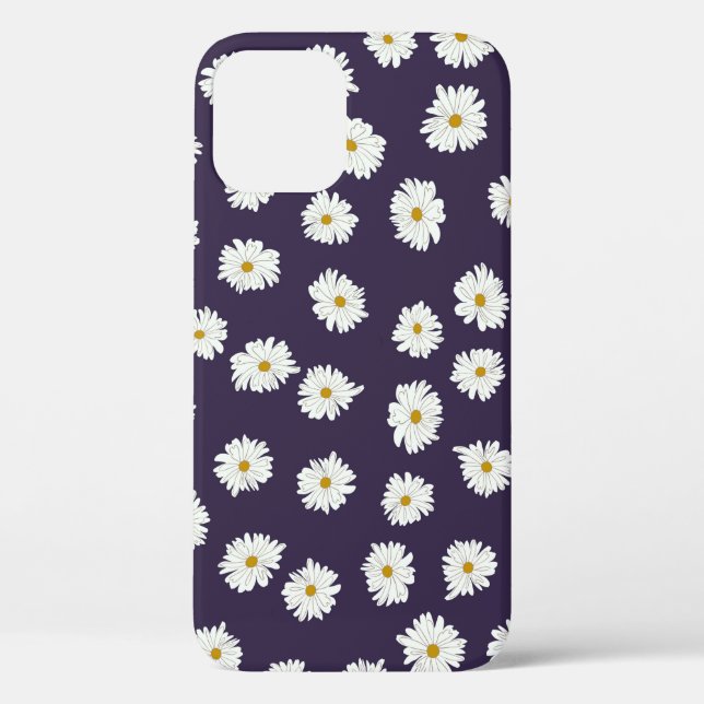 Seamless plant pattern. Small cute flowers of dais Case-Mate iPhone Case (Back)