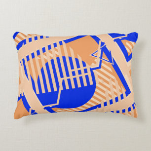 Seamless Pop Art Pattern. Abstract Color Texture w Decorative Cushion