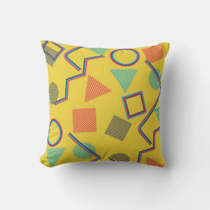 Seamless Pop Art Pattern. Abstract Colorful Textur Cushion