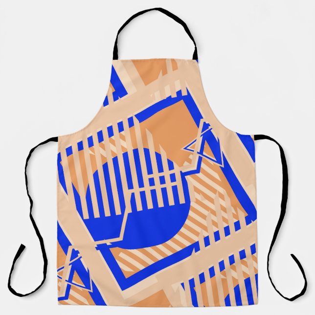 Seamless Pop Art Pattern. Abstract Colour Texture  Apron (Front)