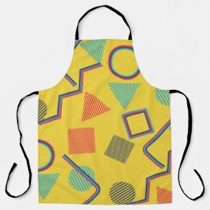 Seamless Pop Art Pattern. Abstract Colourful Textu Apron
