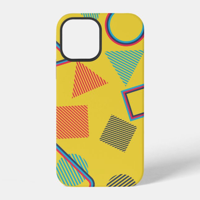 Seamless Pop Art Pattern. Abstract Colourful Textu iPhone Case (Back)