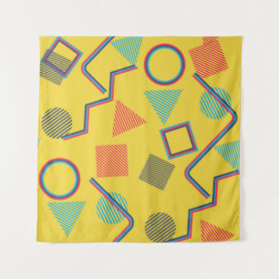 Seamless Pop Art Pattern. Abstract Colourful Textu Tapestry