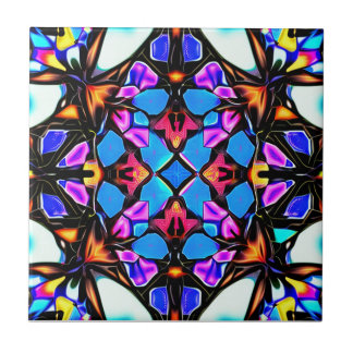 Seamless Psychedelic kaleidoscope II  Ceramic Tile
