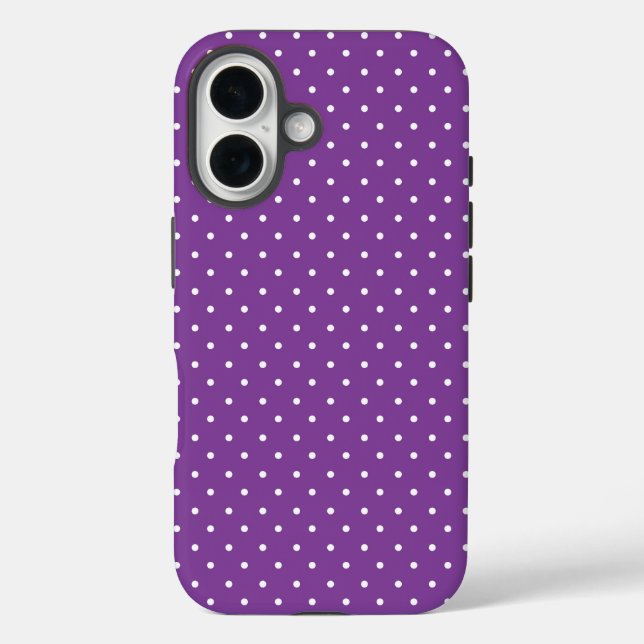 Seamless purple background polka dot pattern  Case-Mate iPhone case (Back)