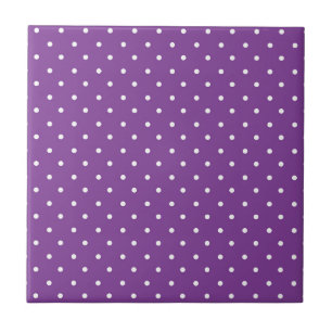 Seamless purple background polka dot pattern  ceramic tile
