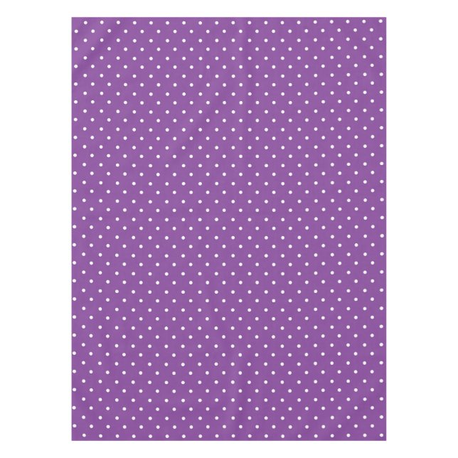 Seamless purple background polka dot pattern  tablecloth (Front)