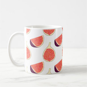 Seamless purple fig: colourful pattern coffee mug