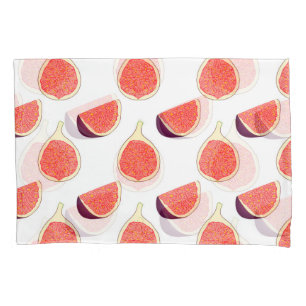 Seamless purple fig: colourful pattern pillowcase