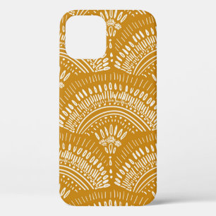 seamless repeat, abstract bohemian geometric patte iPhone 12 case