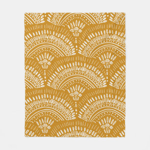 seamless repeat, abstract bohemian geometric patte fleece blanket
