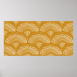seamless repeat, abstract bohemian geometric patte poster