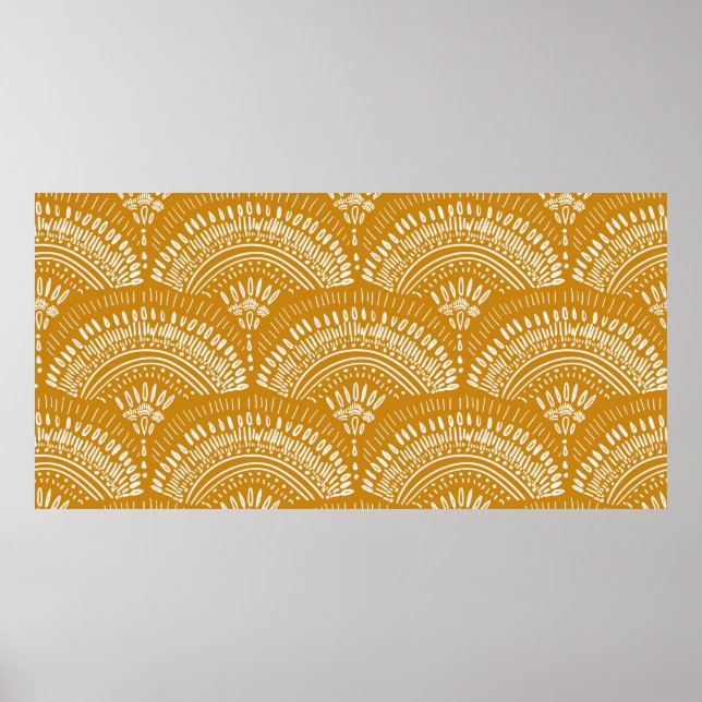 seamless repeat, abstract bohemian geometric patte poster (Front)