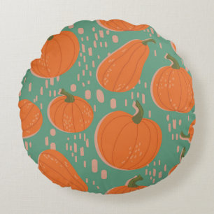 Seamless repeat pattern swatch. Vintage design of Round Cushion