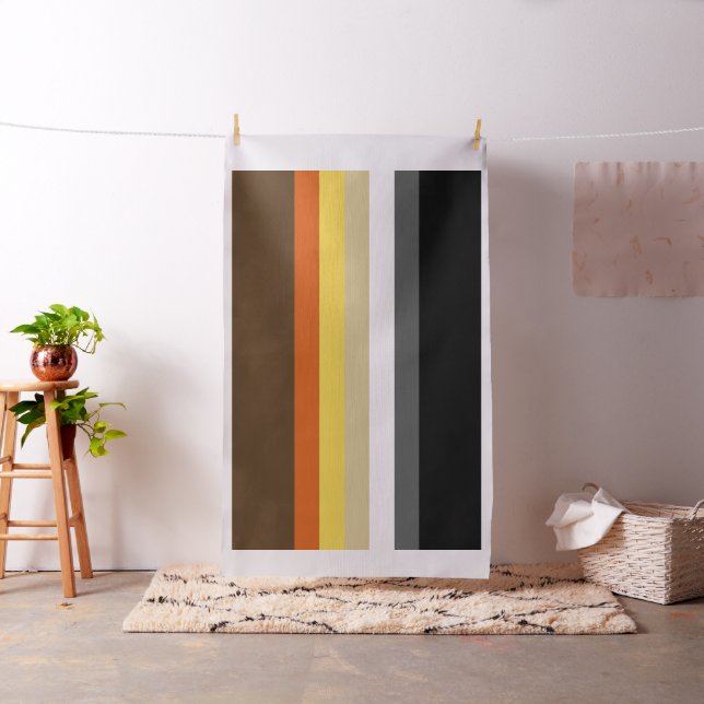 Seamless Repeating Gay Bear Pride Flag Pattern Fabric (In Situ)