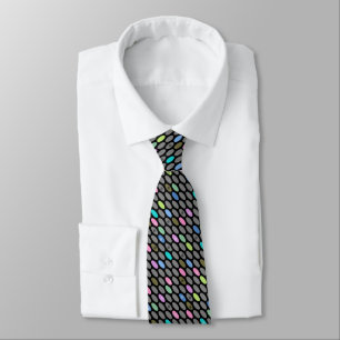 Seamless retro colours design circles polka dots p tie