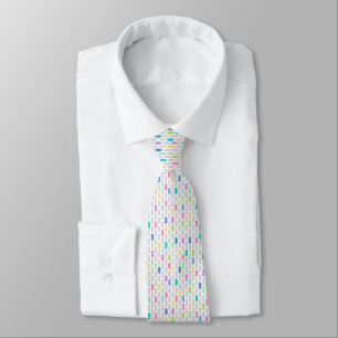 Seamless retro colours design circles polka dots tie