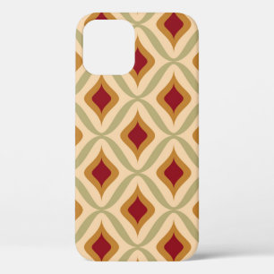 Seamless retro ornamental pattern vintage illustra iPhone 12 case