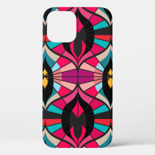 Seamless retro pattern in the style of the sixties iPhone 12 case