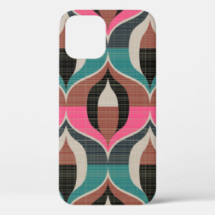 Seamless retro pattern in the style of the sixties iPhone 12 case