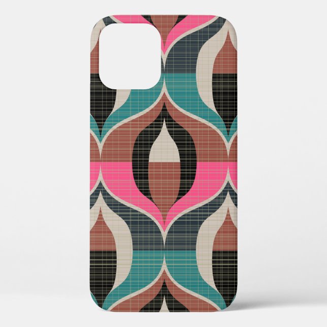 Seamless retro pattern in the style of the sixties Case-Mate iPhone case (Back)