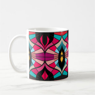 Seamless retro pattern in the style of the sixties coffee mug