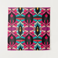 Seamless retro pattern in the style of the sixties