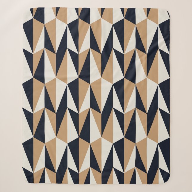 seamless retro pattern sherpa blanket (Front)