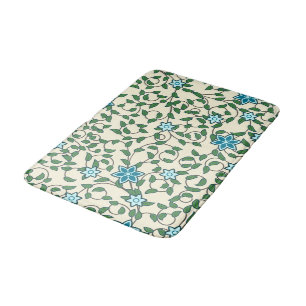 Seamless retro pattern with rounded squares bath m mat