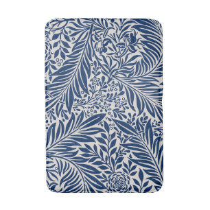 Seamless retro pattern with rounded squares bath mat
