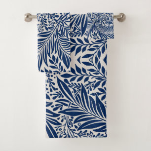 Seamless retro pattern with rounded squares bath towel set