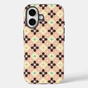 Seamless retro pattern with rounded squares Case-M iPhone 16 Case
