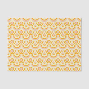 Seamless retro pattern with rounded squares tissue paper