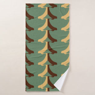 Seamless retro pattern with vertical elements. abs bath towel