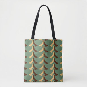 Seamless retro pattern with vertical elements. abs tote bag