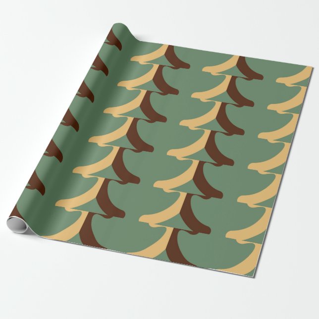 Seamless retro pattern with vertical elements. abs wrapping paper (Unrolled)