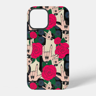 Seamless Rock background. Abstract music modern pa iPhone 12 Case