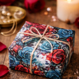 Seamless Rose Graffiti's Wrapping Paper Sheet